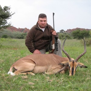 Hunting Black-faced Impala in Namibia