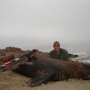 Bow Hunting Seal in Namibia