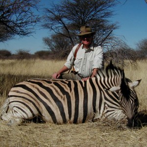 Burchell Zebra Hunting in Namibia