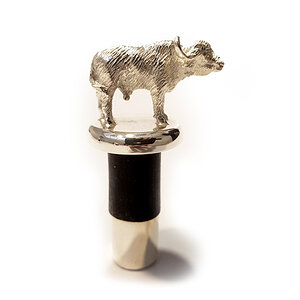 Buffalo Plated Silver Bottle Stopper from African Sporting Creations