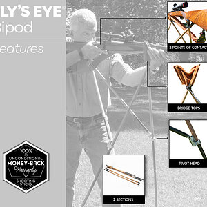 Fly's Eye Shooting Sticks from African Sporting Creations