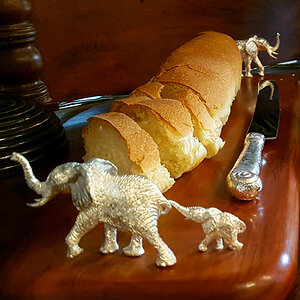 Bread Board Plated Silver & Rhodesian Teak from African Sporting Creations