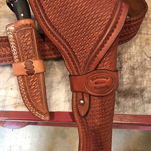 Leather Weapon Holster & Knife Sheath