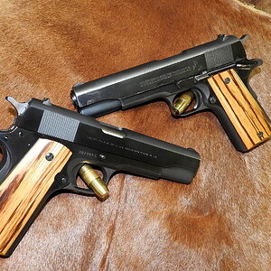 Blued Commercial Colts .45 Automatic Caliber Pistols