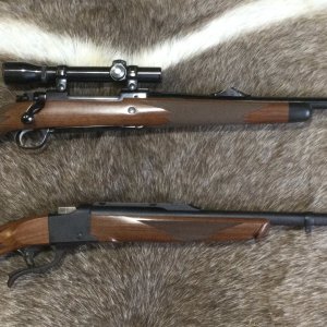 Ruger No.1 In 300H&H & Ruger M77 Hawkeye African in 9.3x62 Rifles