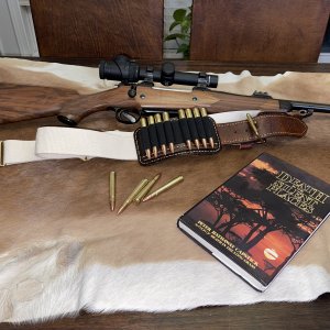 CZ 375 H&H Hunting Rifle & Ammunition Belt