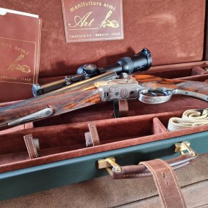 .375 Holland & Holland Flanged Magnum Gardone VT Double Rifle
