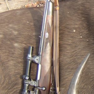 Bolt action rifle caliber 11,2x72 built 1923 by August Schüler in Suhl/Germany