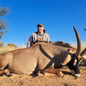 Roan Hunting Kalahari South Africa