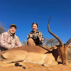 Impala Hunting Kalahari South Africa
