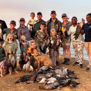 Family wingshooting South Africa