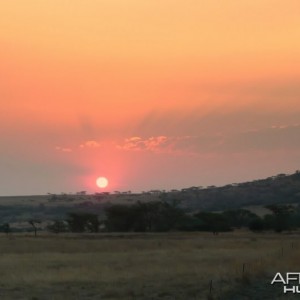 Sunset KZN province of South Africa