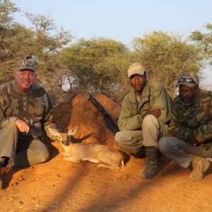 Steenbok hunted with Ozondjahe Hunting Safaris in Namibia