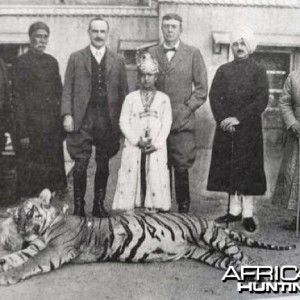 Maharaja Jai Singh Of Jaipur with Tiger