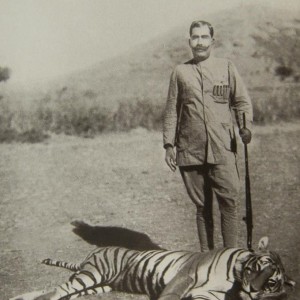 The Maharajah of Bikaner with his 100th tiger