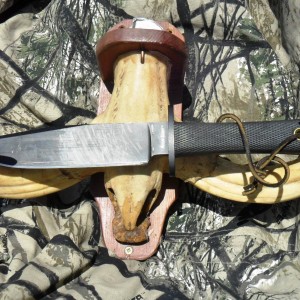 My +_ 15'  "trophy" warthog tusks with 7' blade for comparison