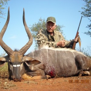 31 inch Nyala hunted with Leeukop Safaris Zululand