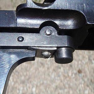 Trigger of Mauser 98 M35 7x57 Rifle
