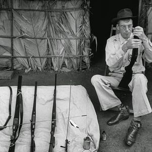 John Huston while in Africa to shoot The African Queen