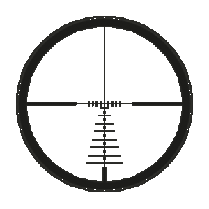 Leica Ballistic reticle without illuminated dot (ER)