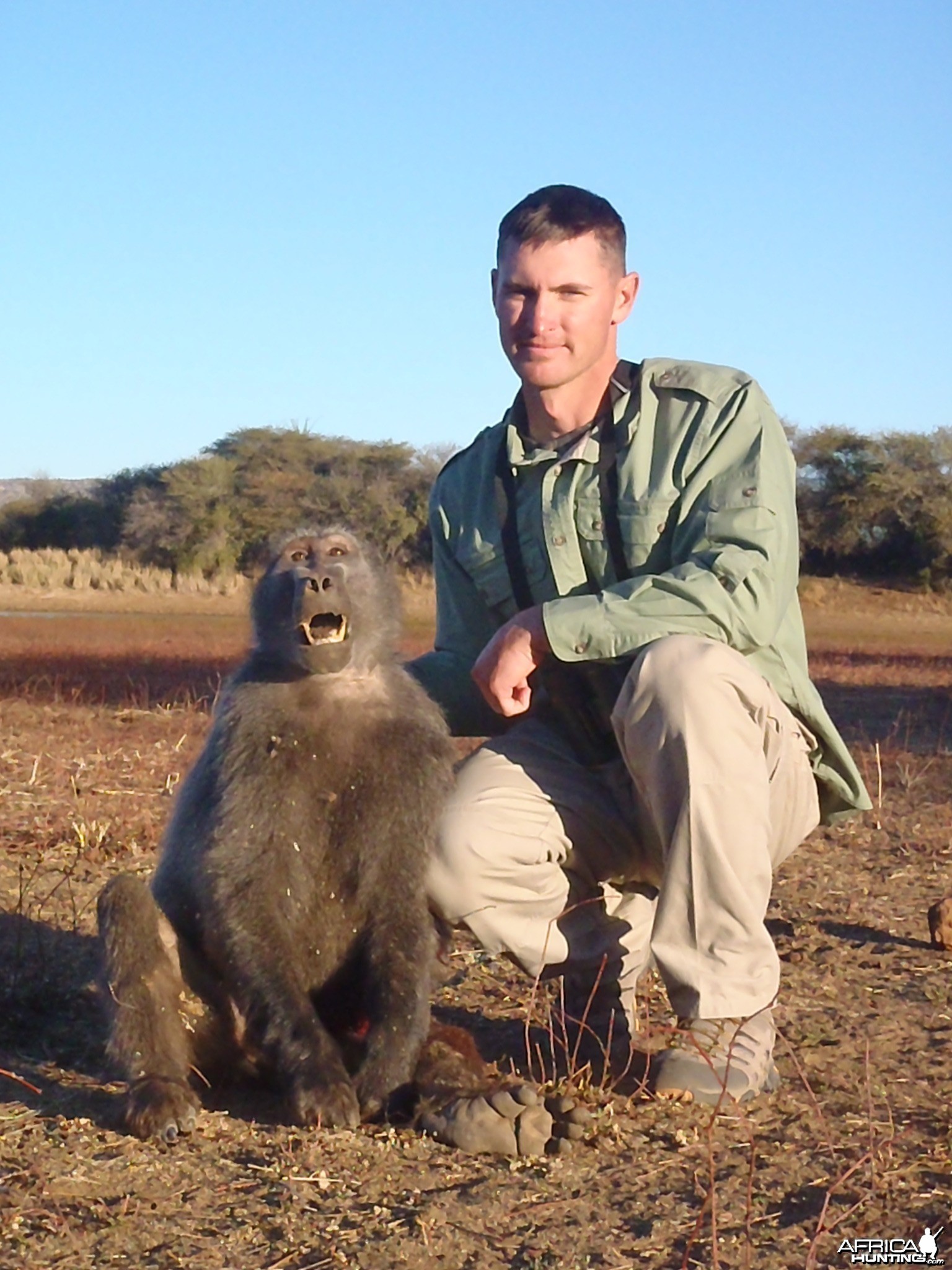 Hunting Chacma Baboon in Namibia