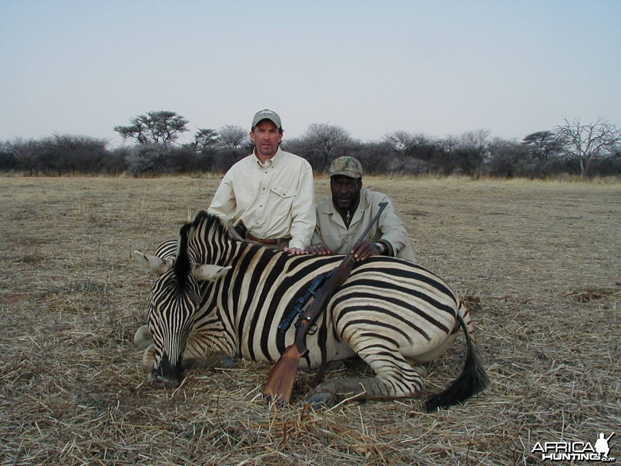 Hunting Burchell's Plain Zebra in Namibia