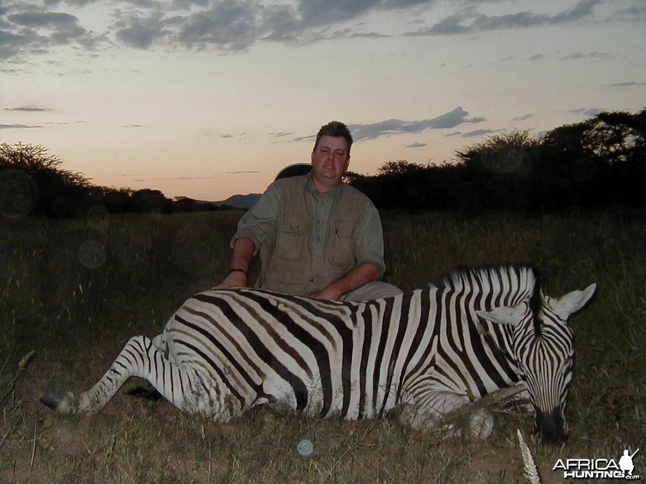 Hunting Burchell's Plain Zebra in Namibia