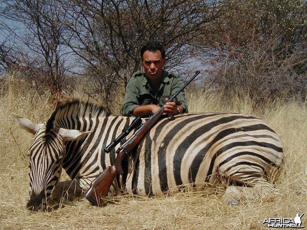 Hunting Burchell's Plain Zebra in Namibia