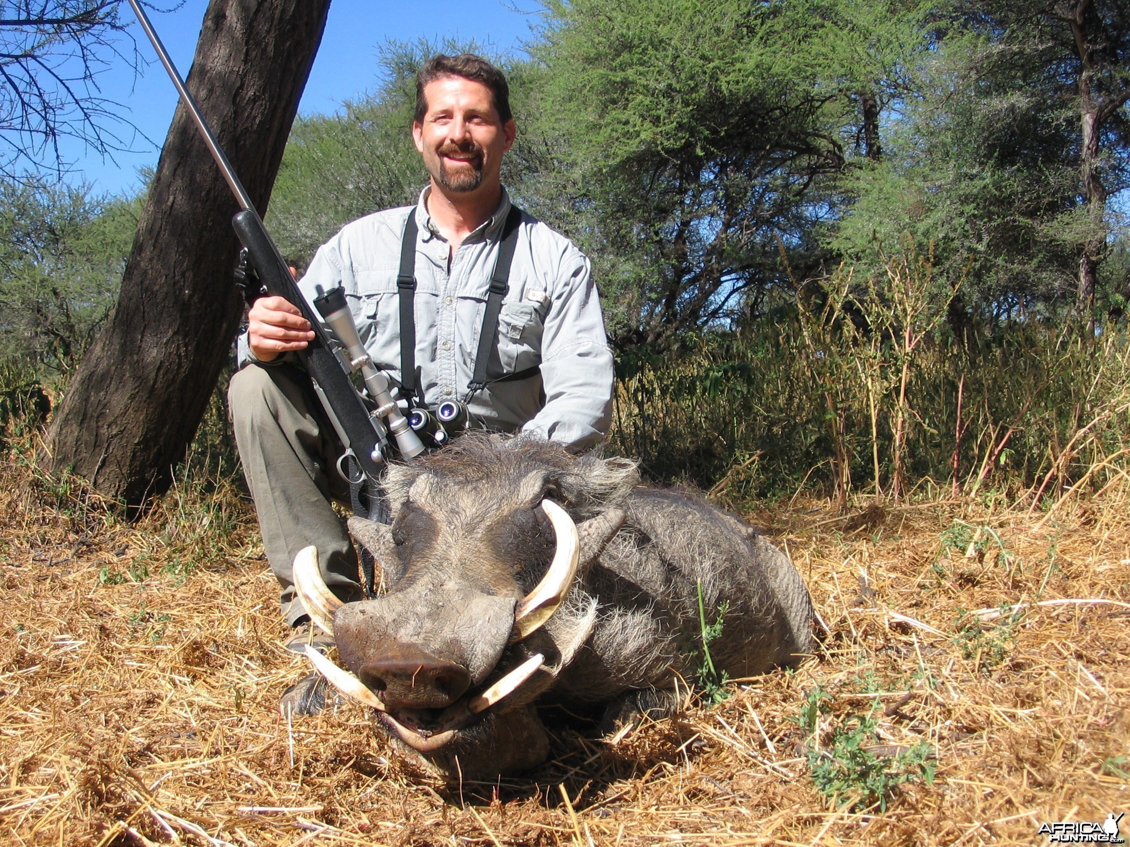 Hunting Warthog in Namibia