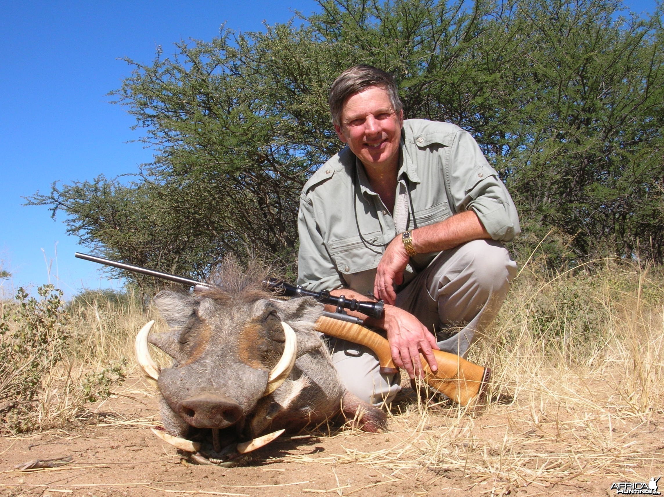 Hunting Warthog in Namibia