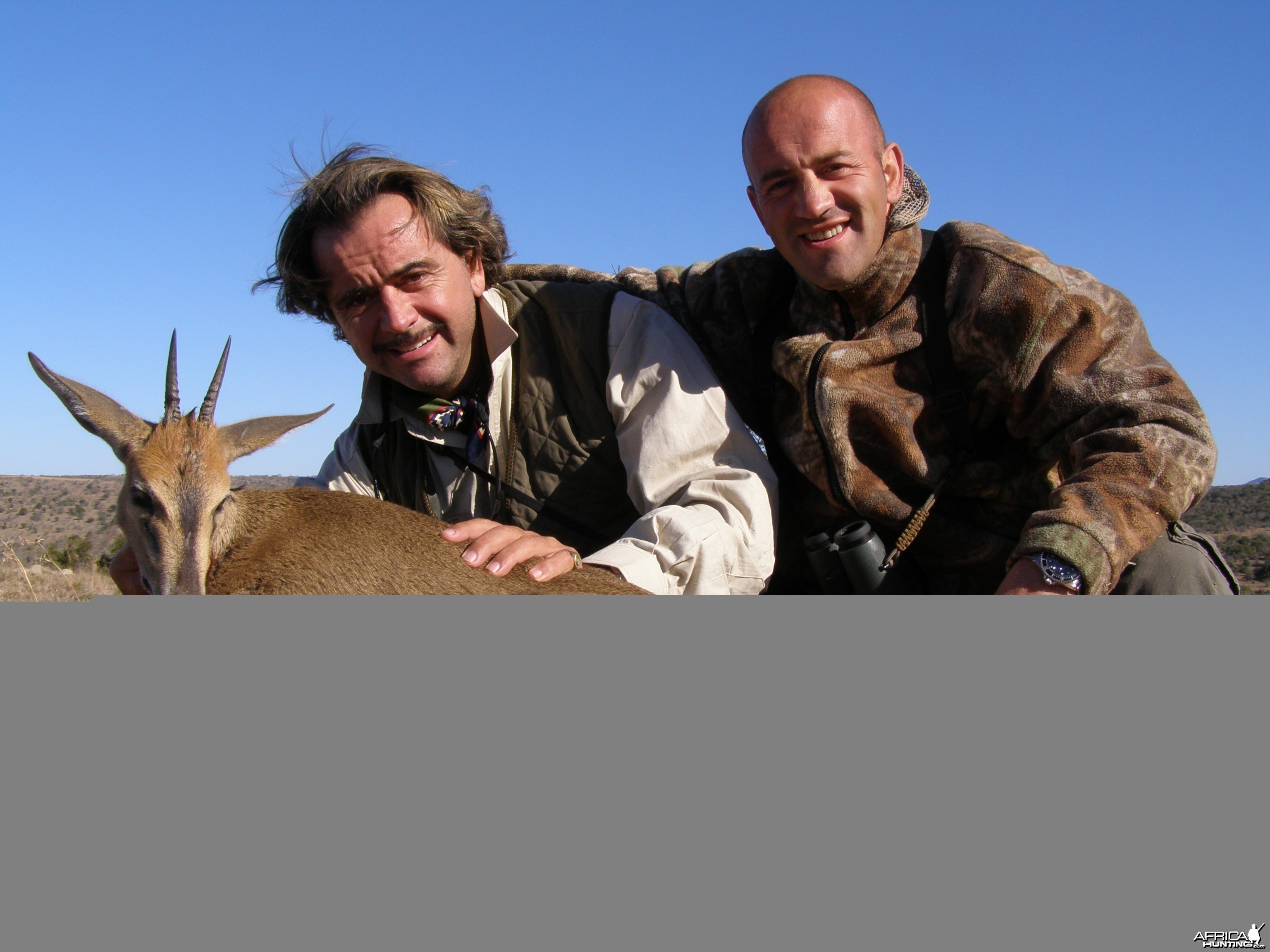 Hunting Grey Duiker with Wintershoek Johnny Vivier Safaris in SA