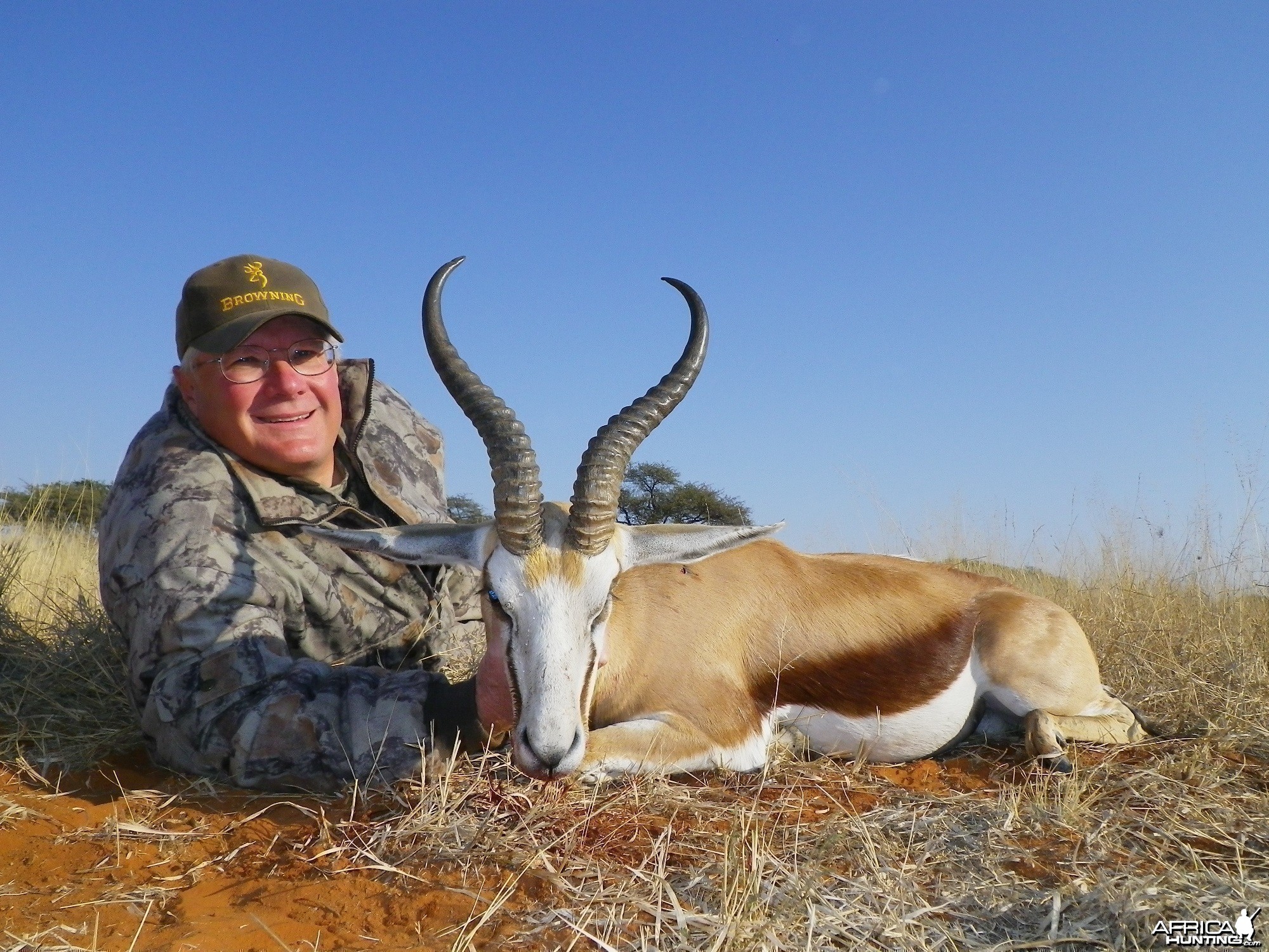 Hunting Springbuck with Wintershoek Johnny Vivier Safaris in SA