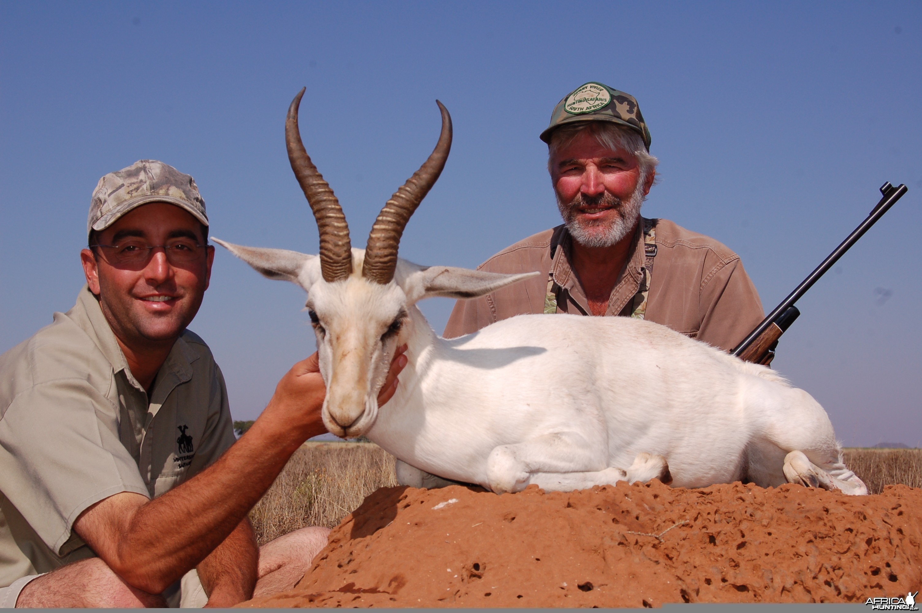 Hunting White Springbuck with Wintershoek Johnny Vivier Safaris in SA