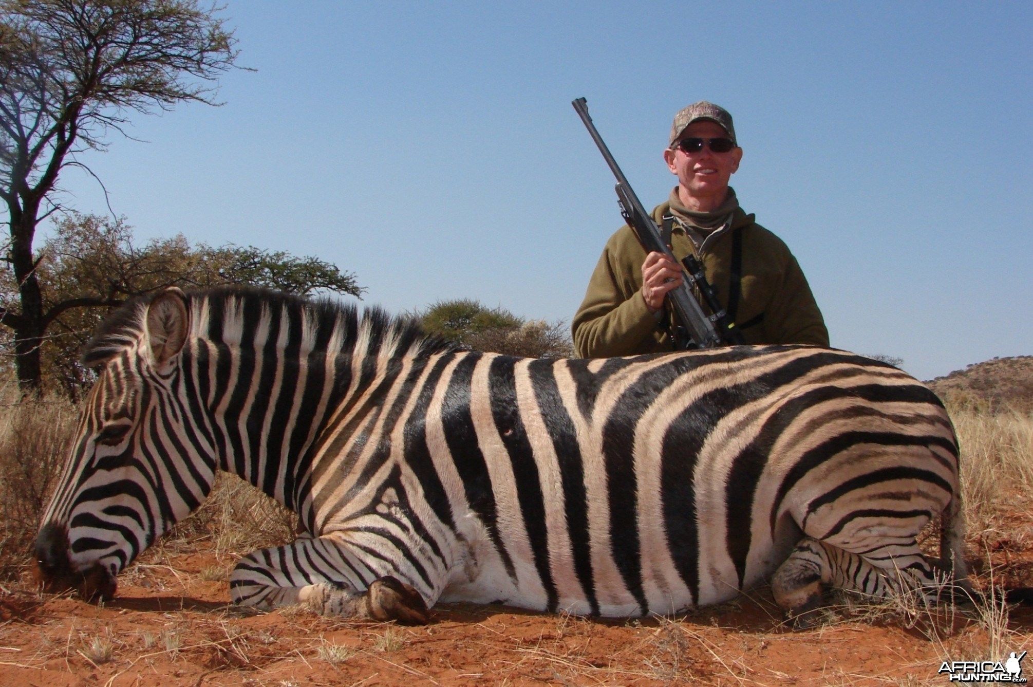 Hunting Burchell Zebra with Wintershoek Johnny Vivier Safaris in SA