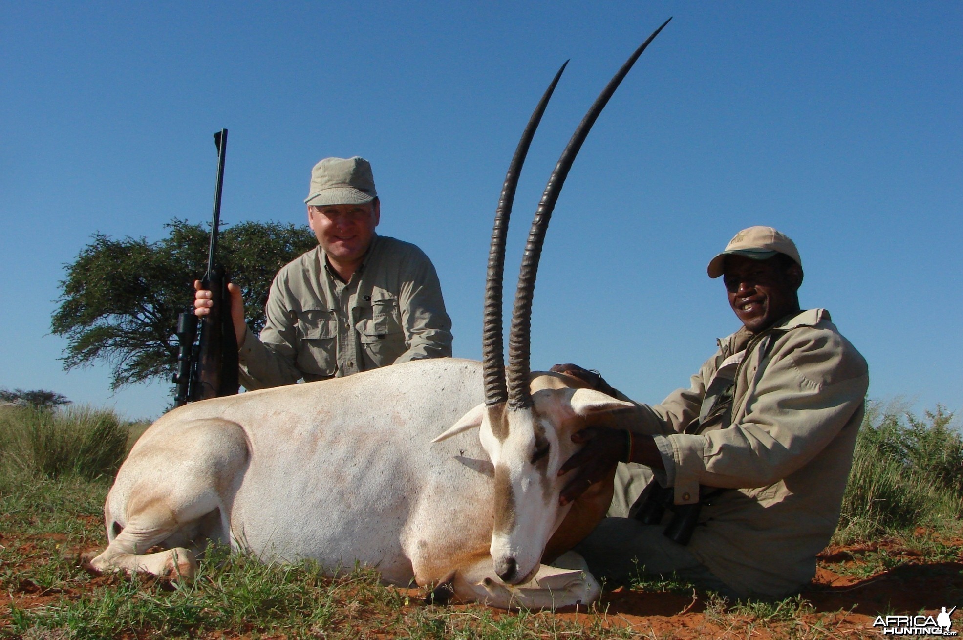 Hunting Scimitar Oryx with Wintershoek Johnny Vivier Safaris in SA