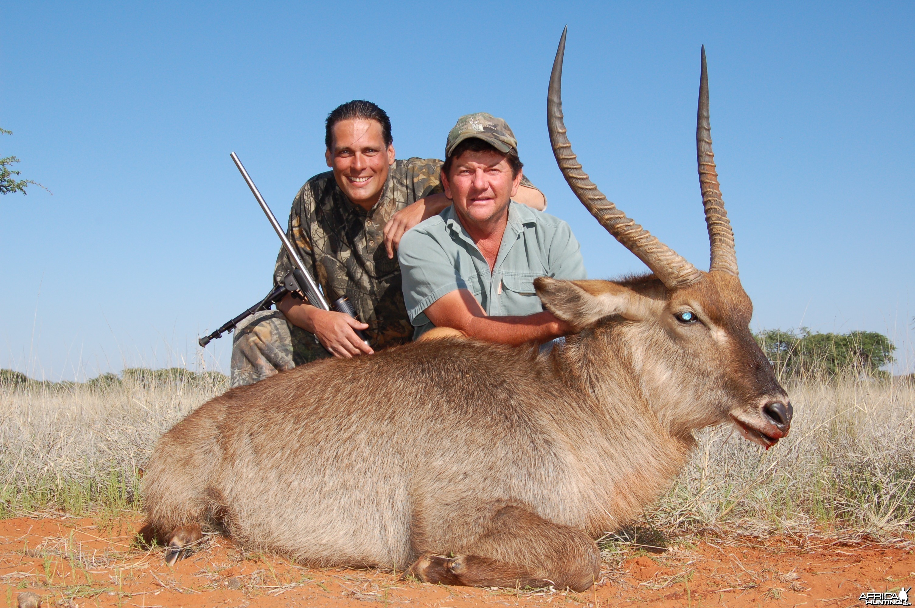 Hunting Waterbuck with Wintershoek Johnny Vivier Safaris in SA
