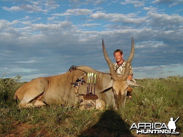 Bow Hunting Cape Eland in Namibia