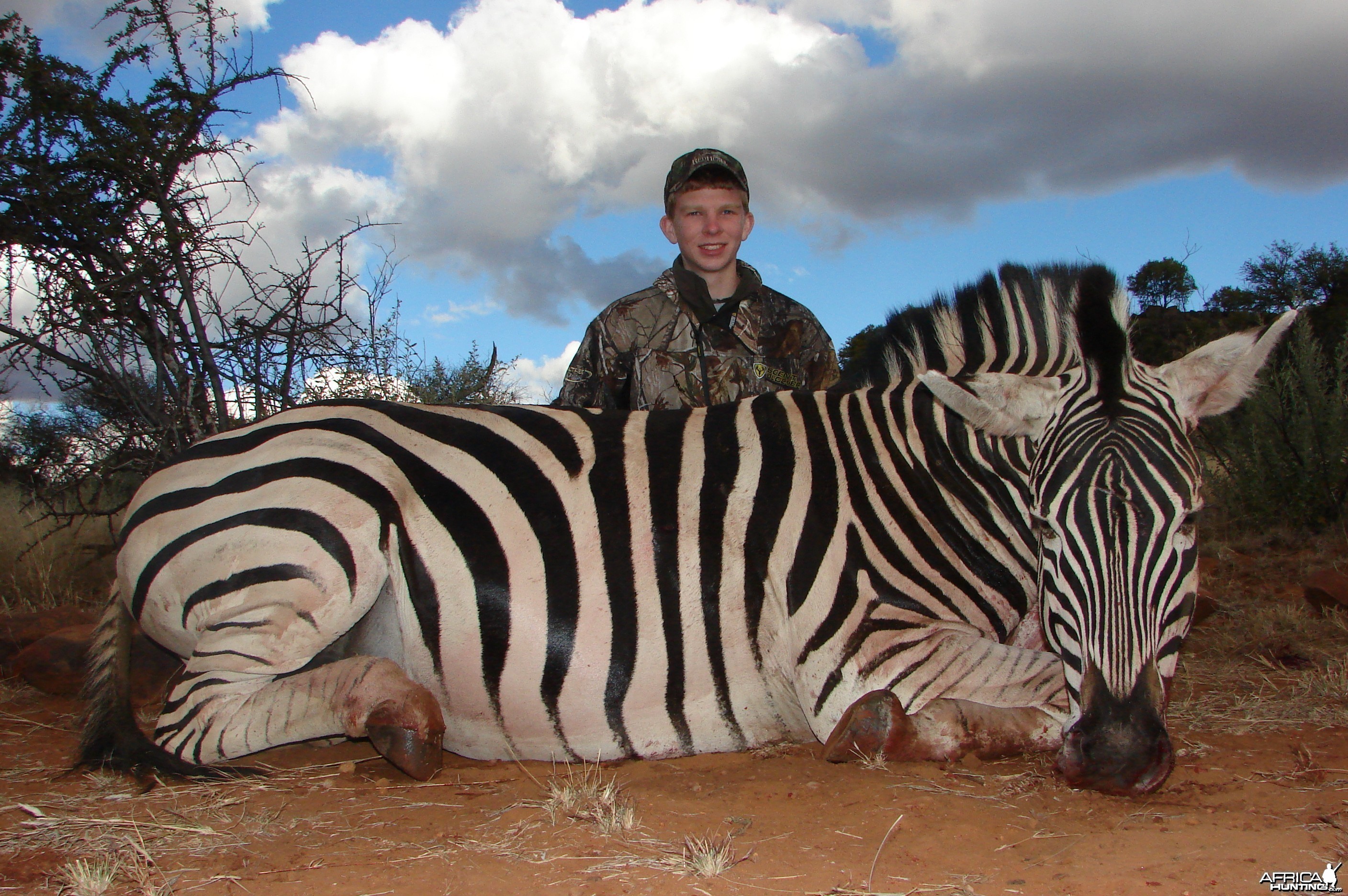 Hunting Burchell Zebra with Wintershoek Johnny Vivier Safaris in SA