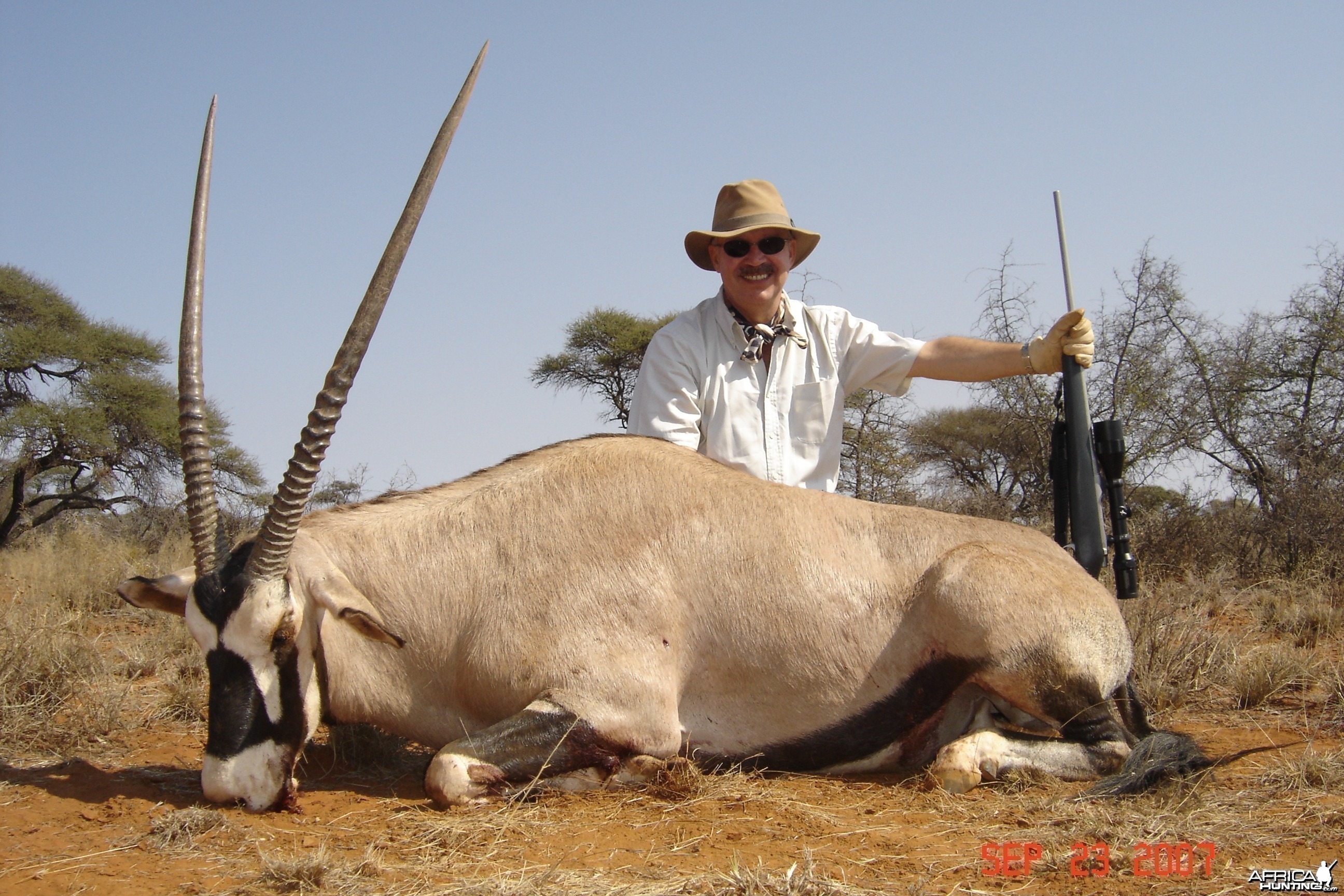 Hunting Gemsbuck with Wintershoek Johnny Vivier Safaris in SA