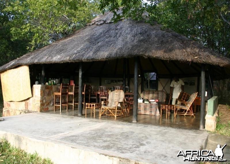 Dining Hut at Camp in Zimbabwe