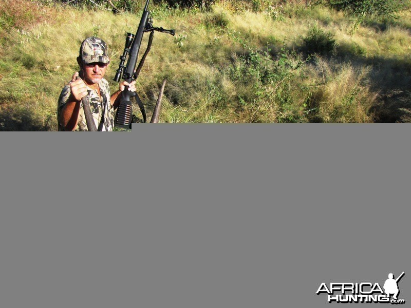 Hunting Eland cow in Namibia