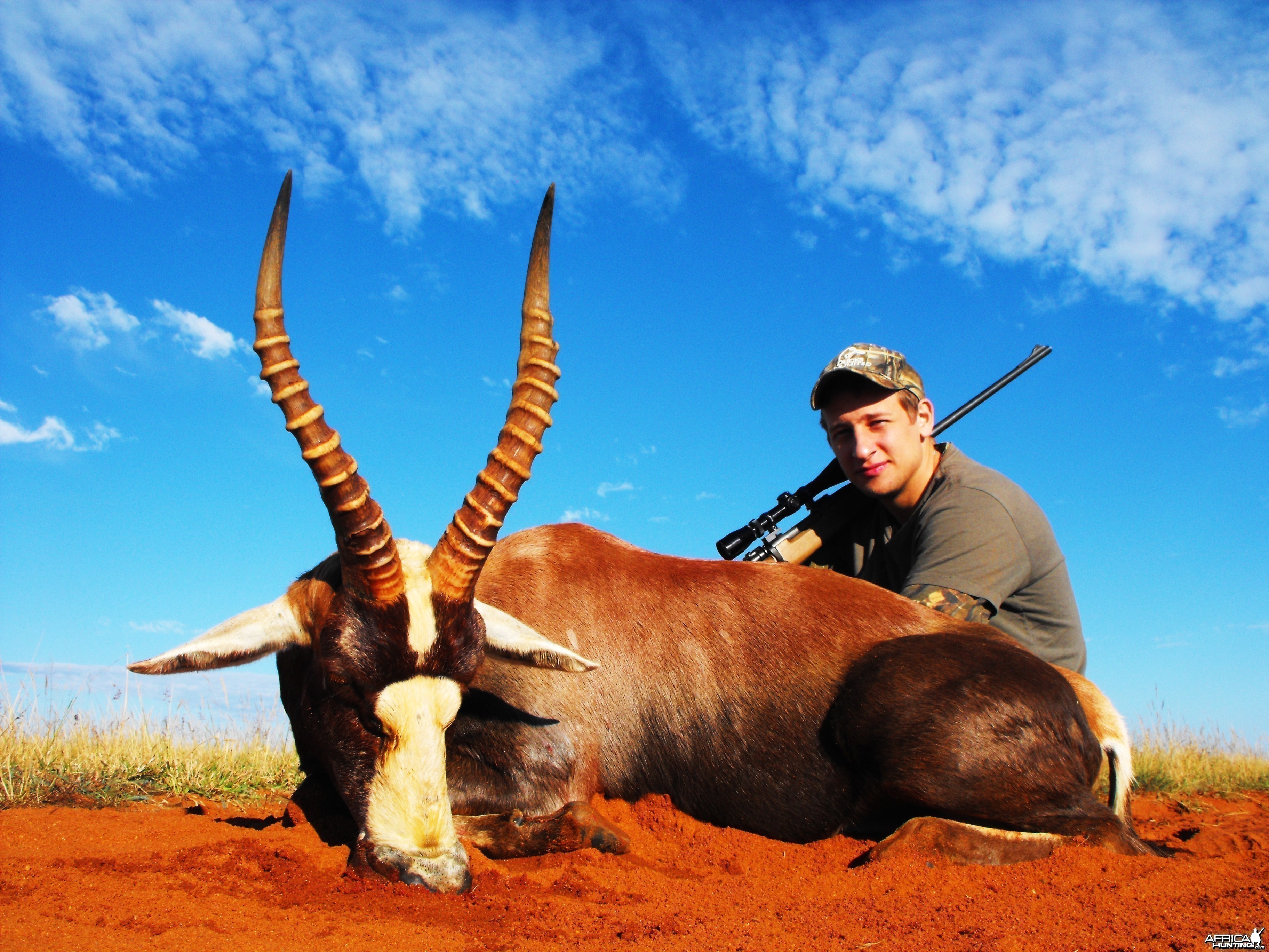 Alexei with his super 17 inch blesbok ram!