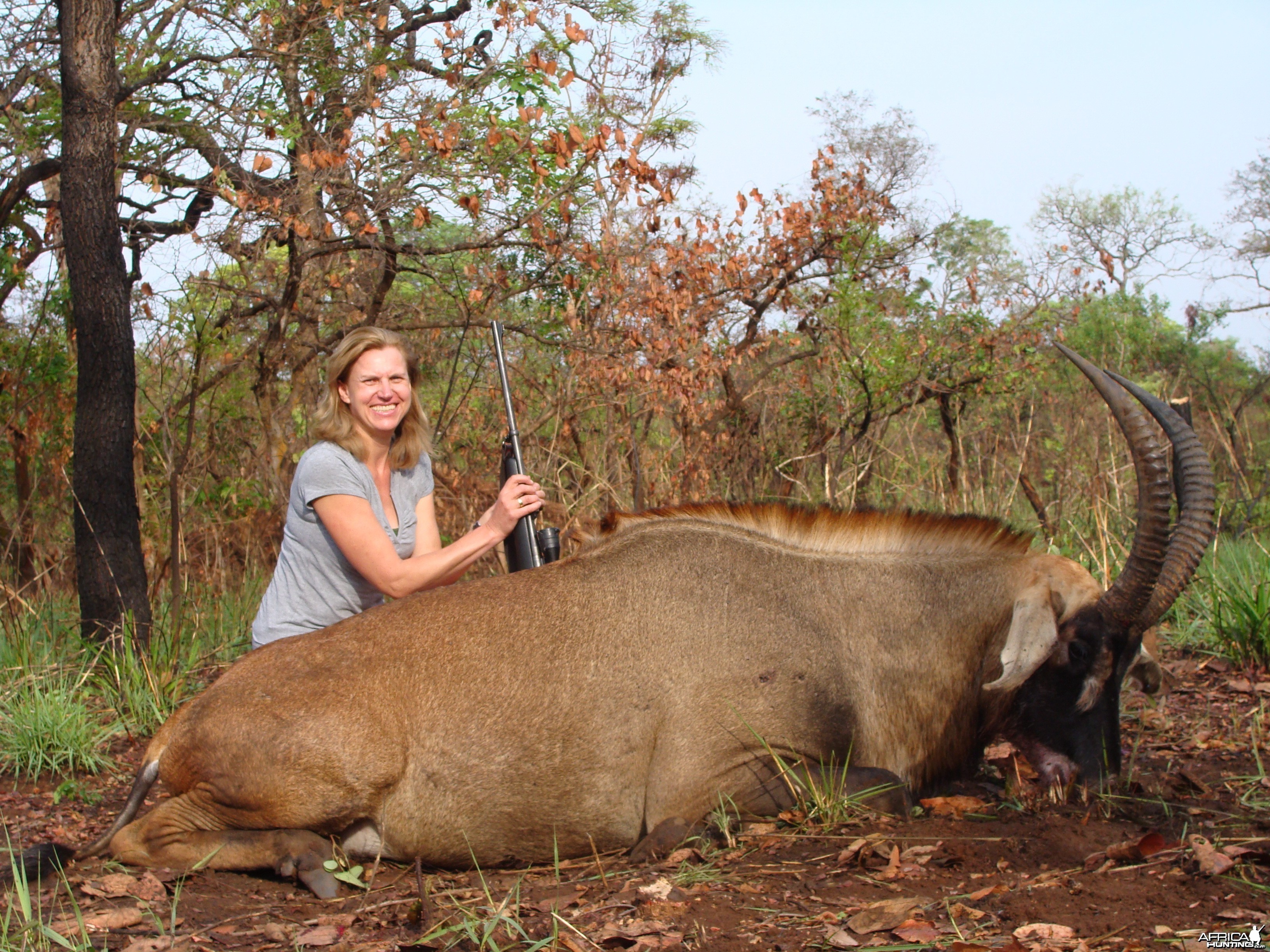 28 inch Roan hunted in CAR with Central African Wildlife Adventures