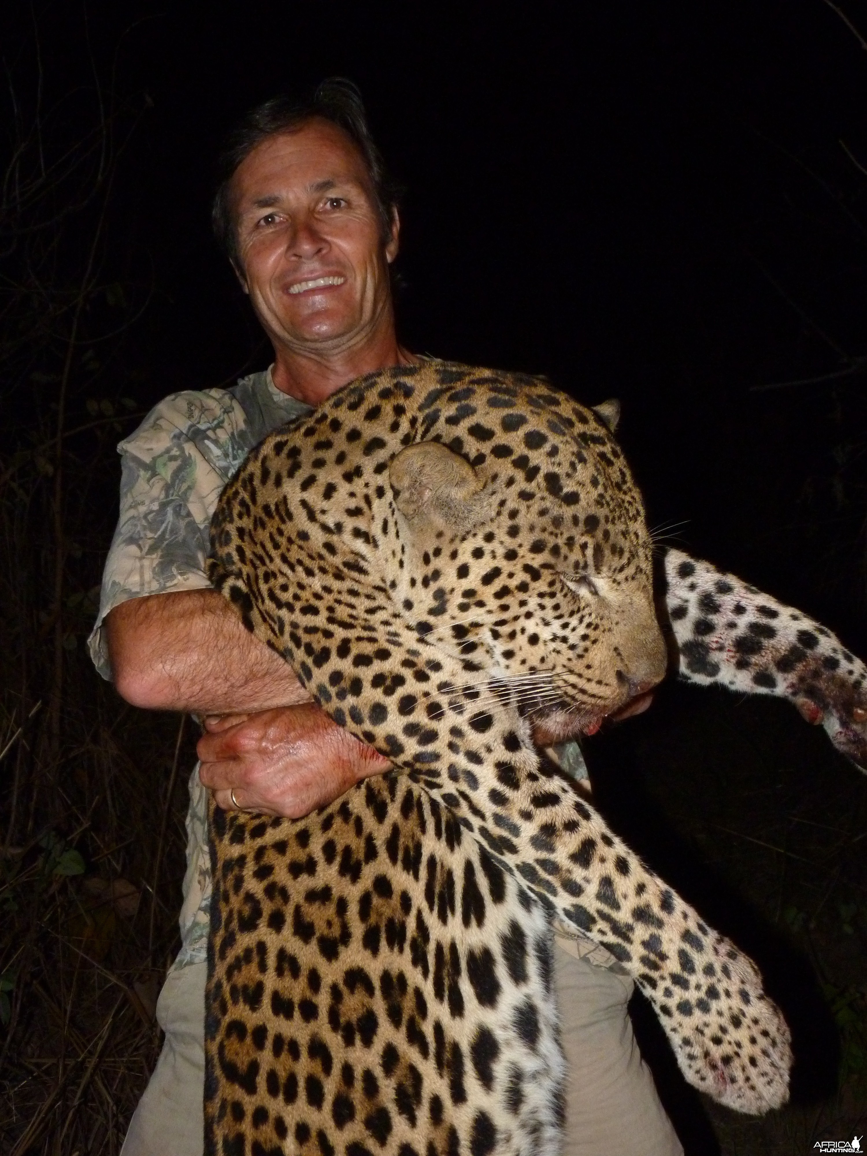 Leopard hunted in Central African Republic with CAWA