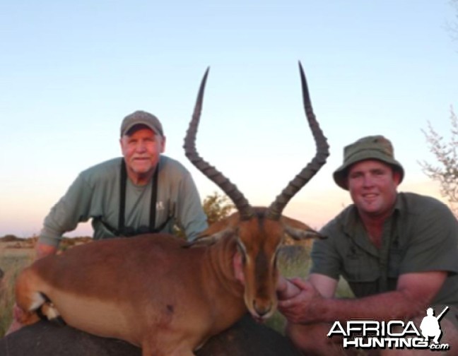 Hunting Impala with Wintershoek Johnny Vivier Safaris in SA