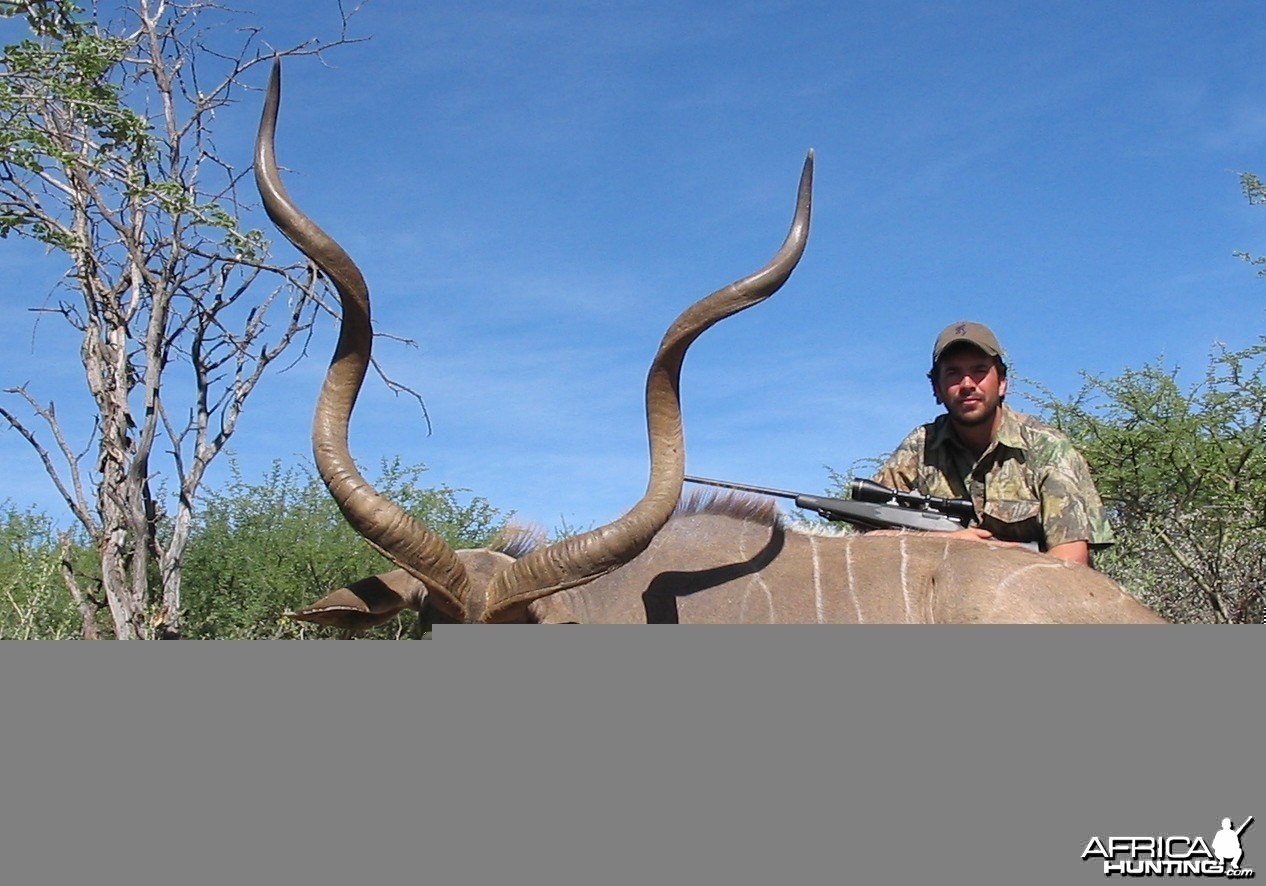 Kudu harvested by Kowas Hunting Safaris