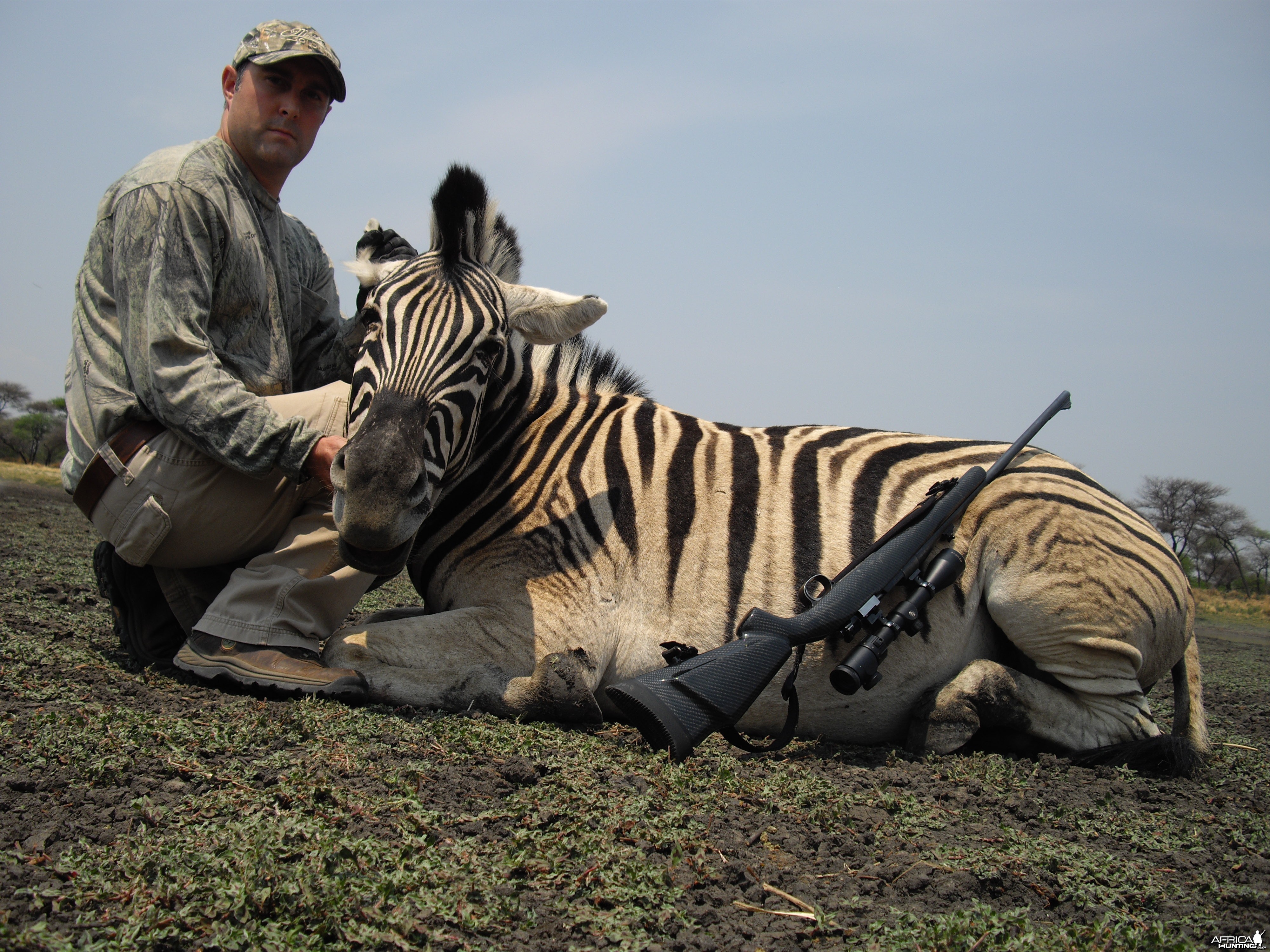 Hunting Burchell's Zebra in Namibia