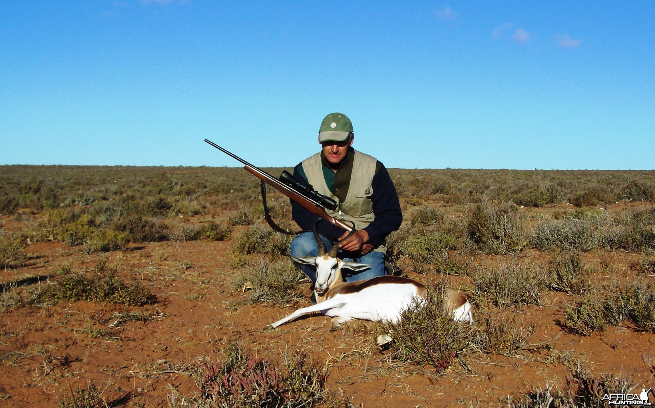 Cape springbok hunted with 30-06