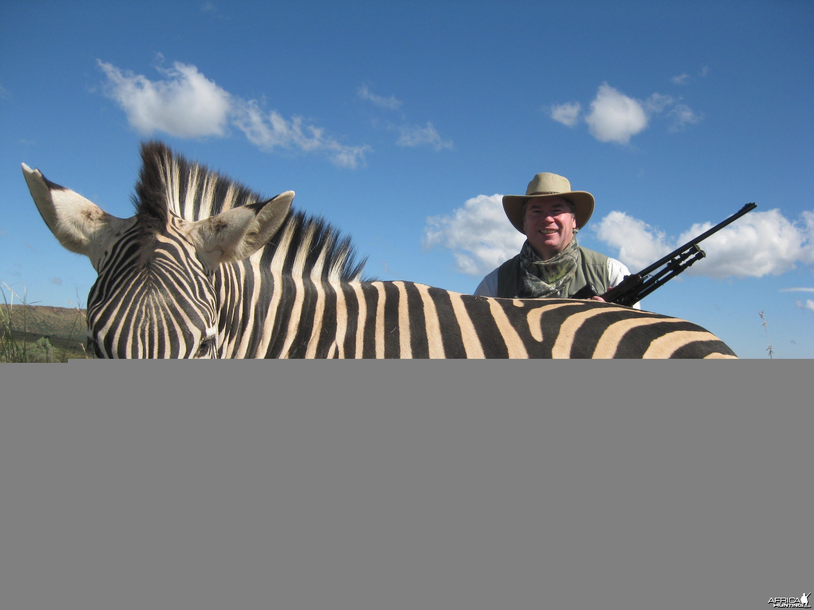 Michael J. Storinsky and his Burchell Zebra
