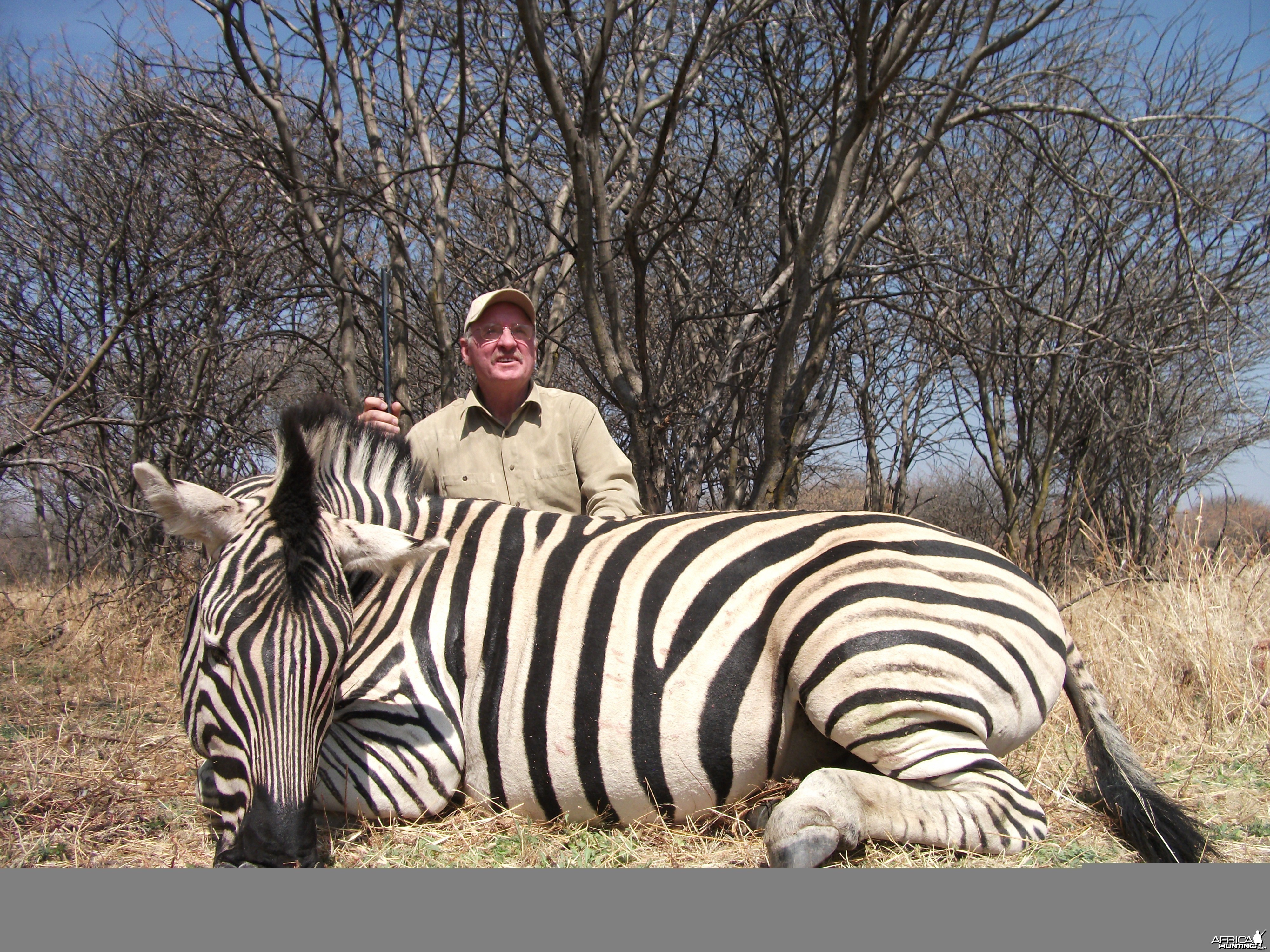 Hunting Burchell's Plain Zebra in Namibia